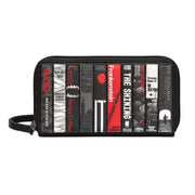 Zip Around Purse with Wrist Strap - Bookworm Horror