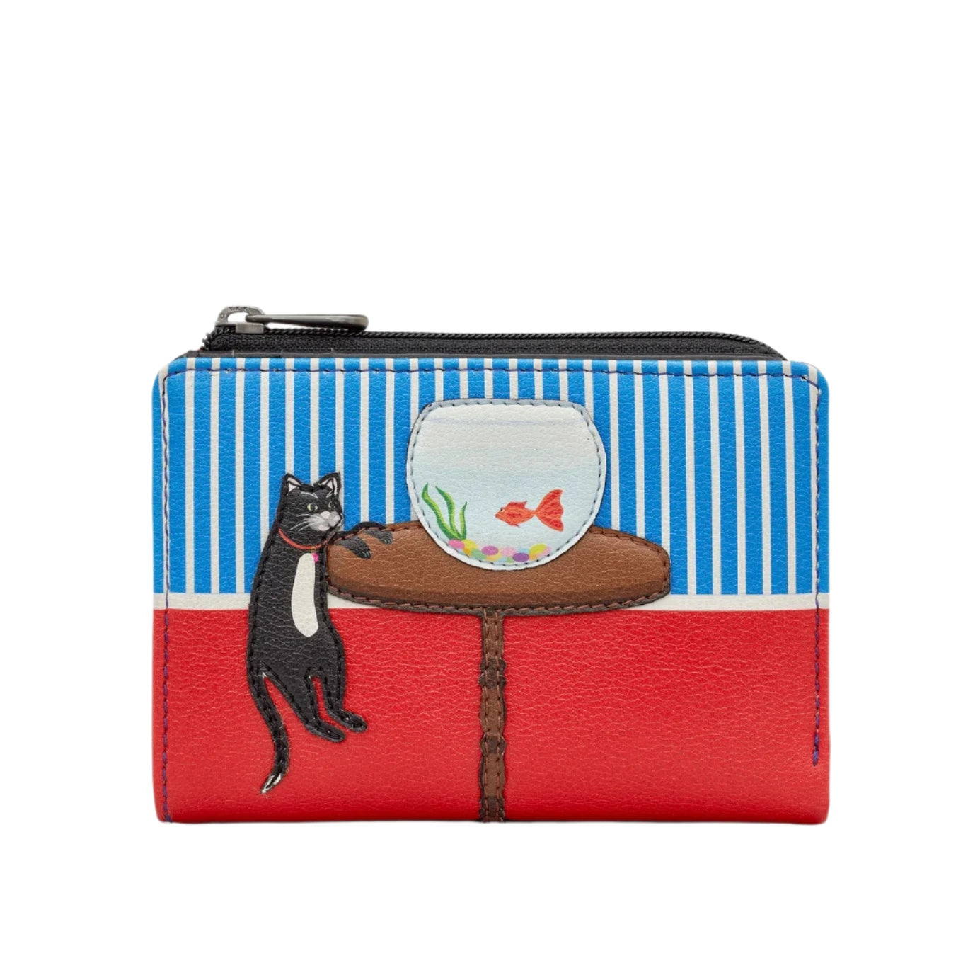 Small Flap Over Purse - Cat & Fish