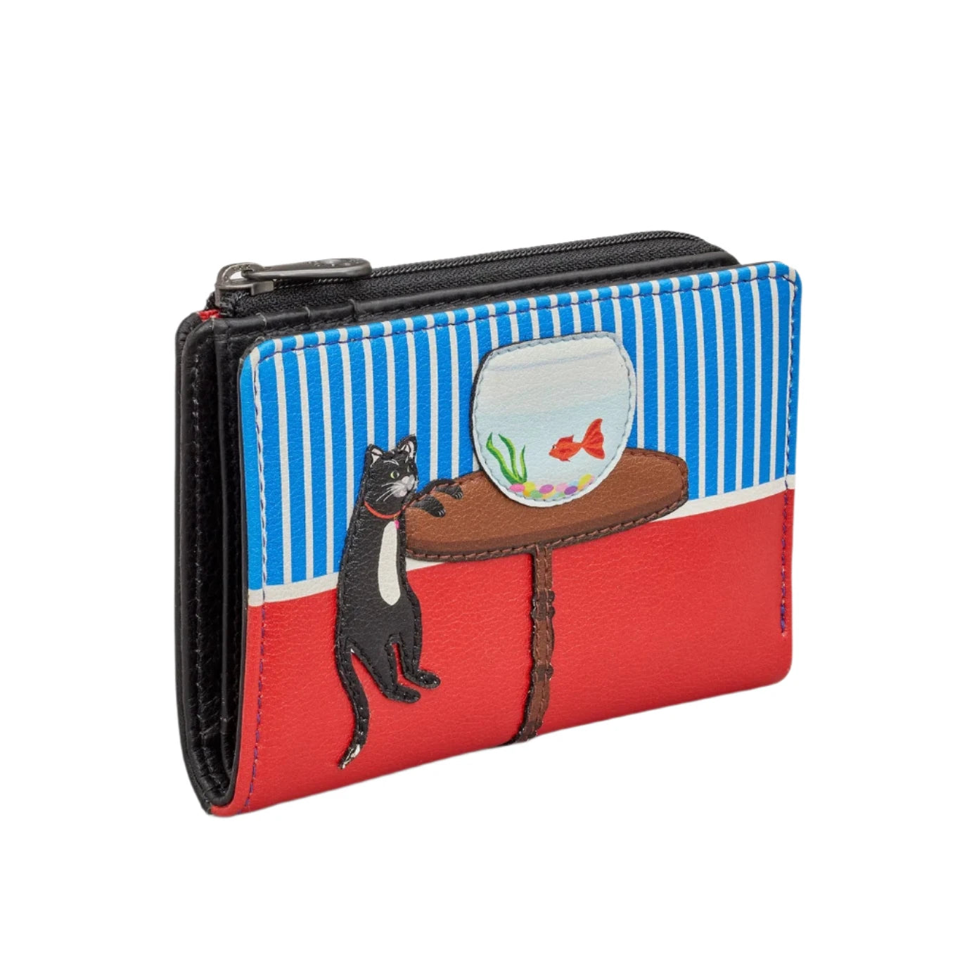 Small Flap Over Purse - Cat & Fish