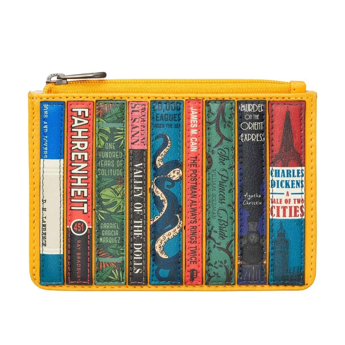 Zip Top Leather Purse - Bookworm Mustard