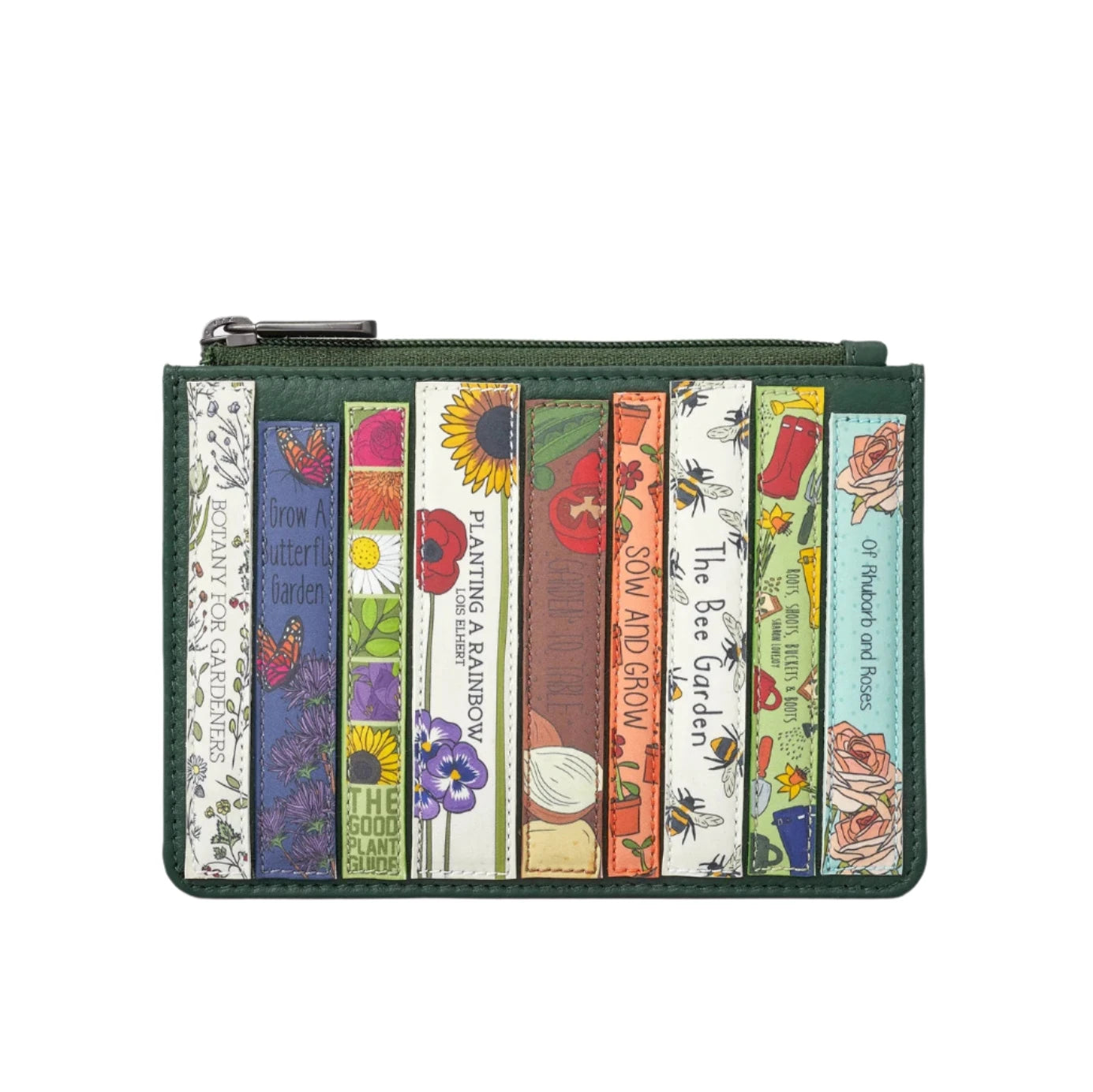 Zip Top Leather Purse - Bookworm Garden