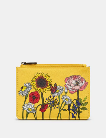 Card Holder with Zip  - Buttercup, Yellow