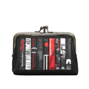 Triple Frame Purse - Library Horror