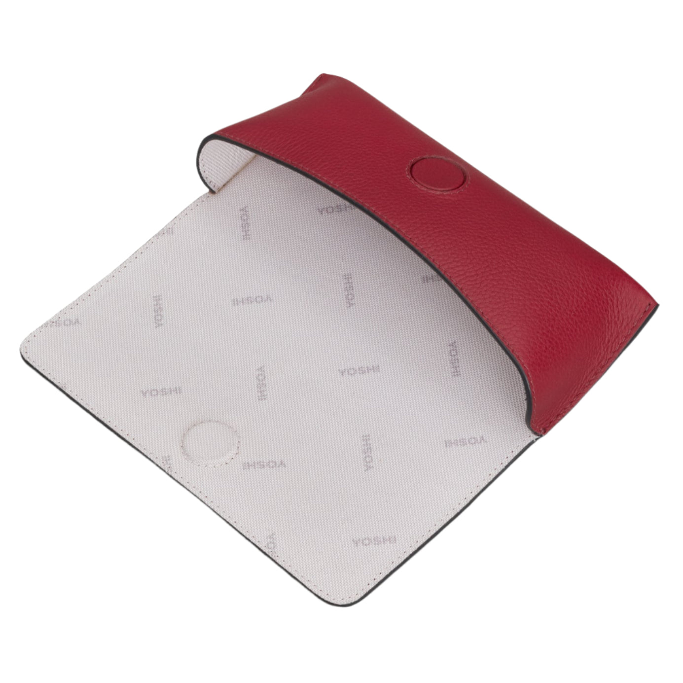 Leather Glasses Case - Bookworm Cherry Red