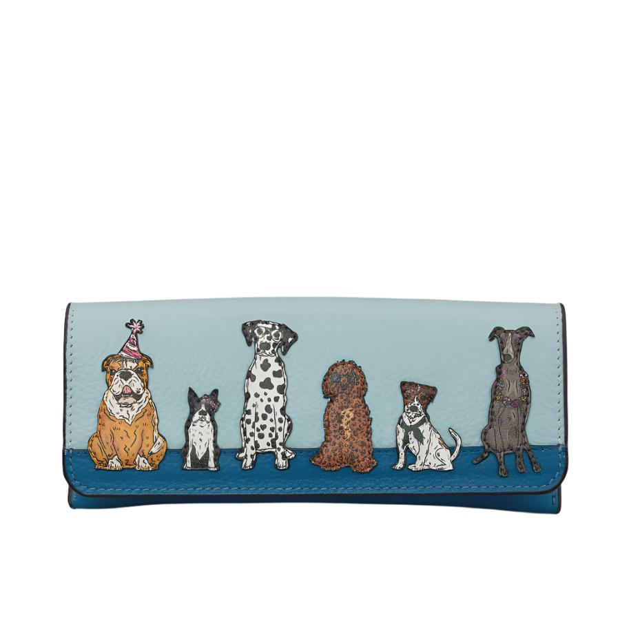 Leather Glasses Case - Party Dogs