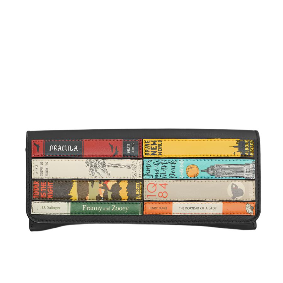 Leather Glasses Case - Bookworm Black