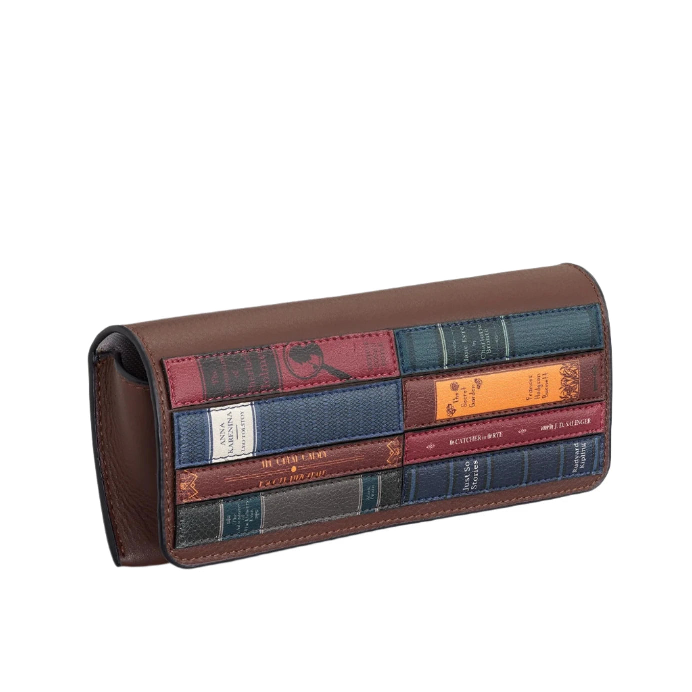Leather Glasses Case - Bookworm Brown