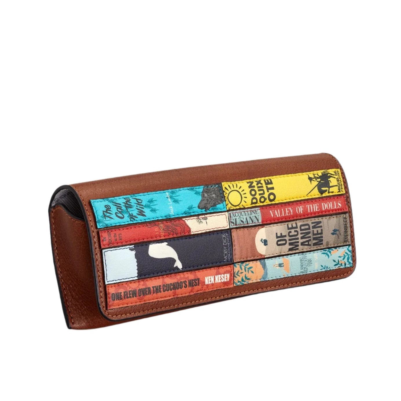 Leather Glasses Case - Bookworm Classic Brown