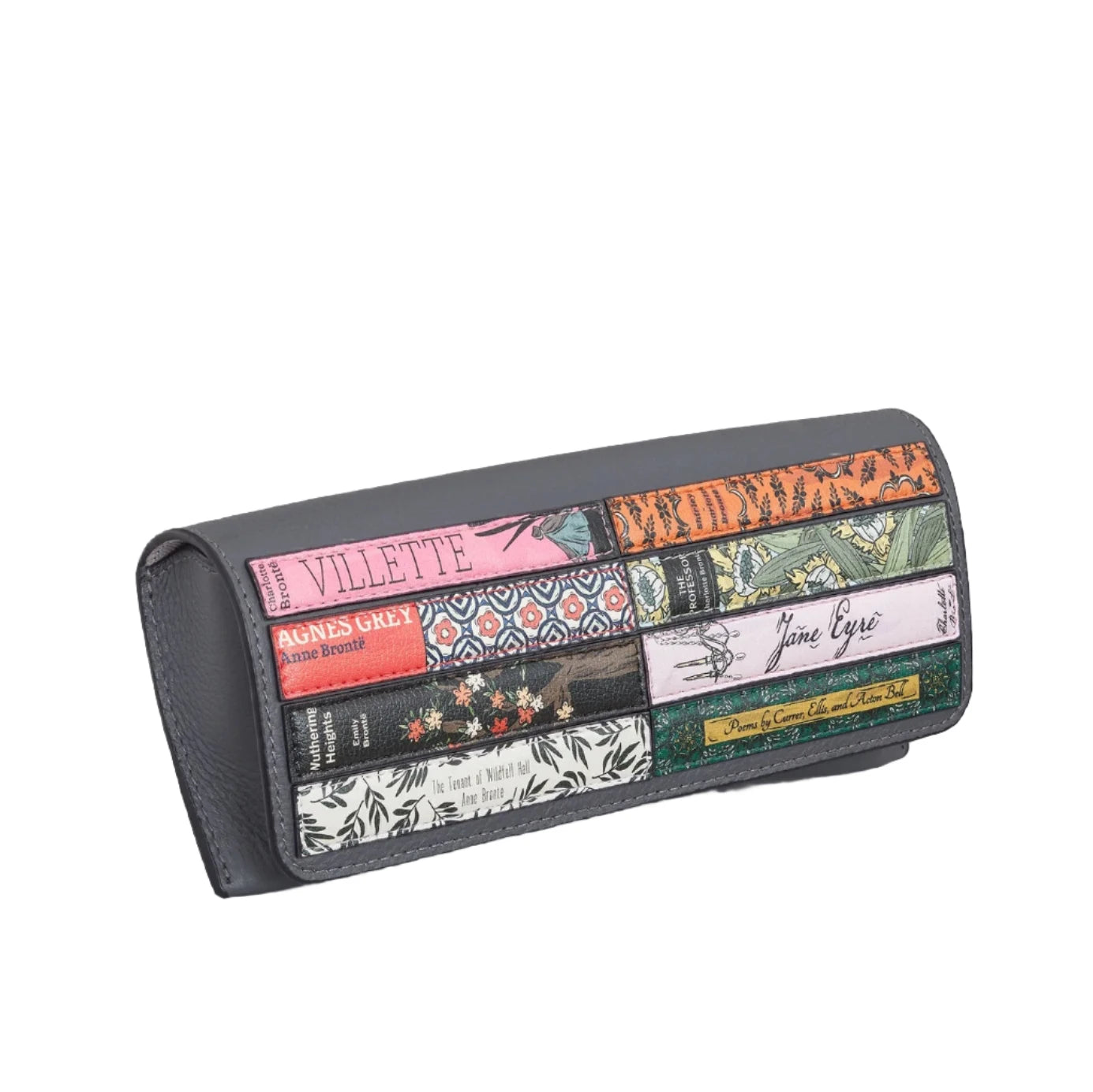 Leather Glasses Case - Bookworm Bronte Grey
