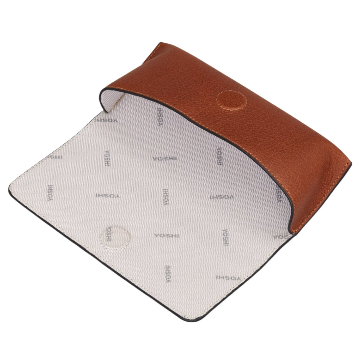 Leather Glasses Case - Bookworm Shakespeare Brown