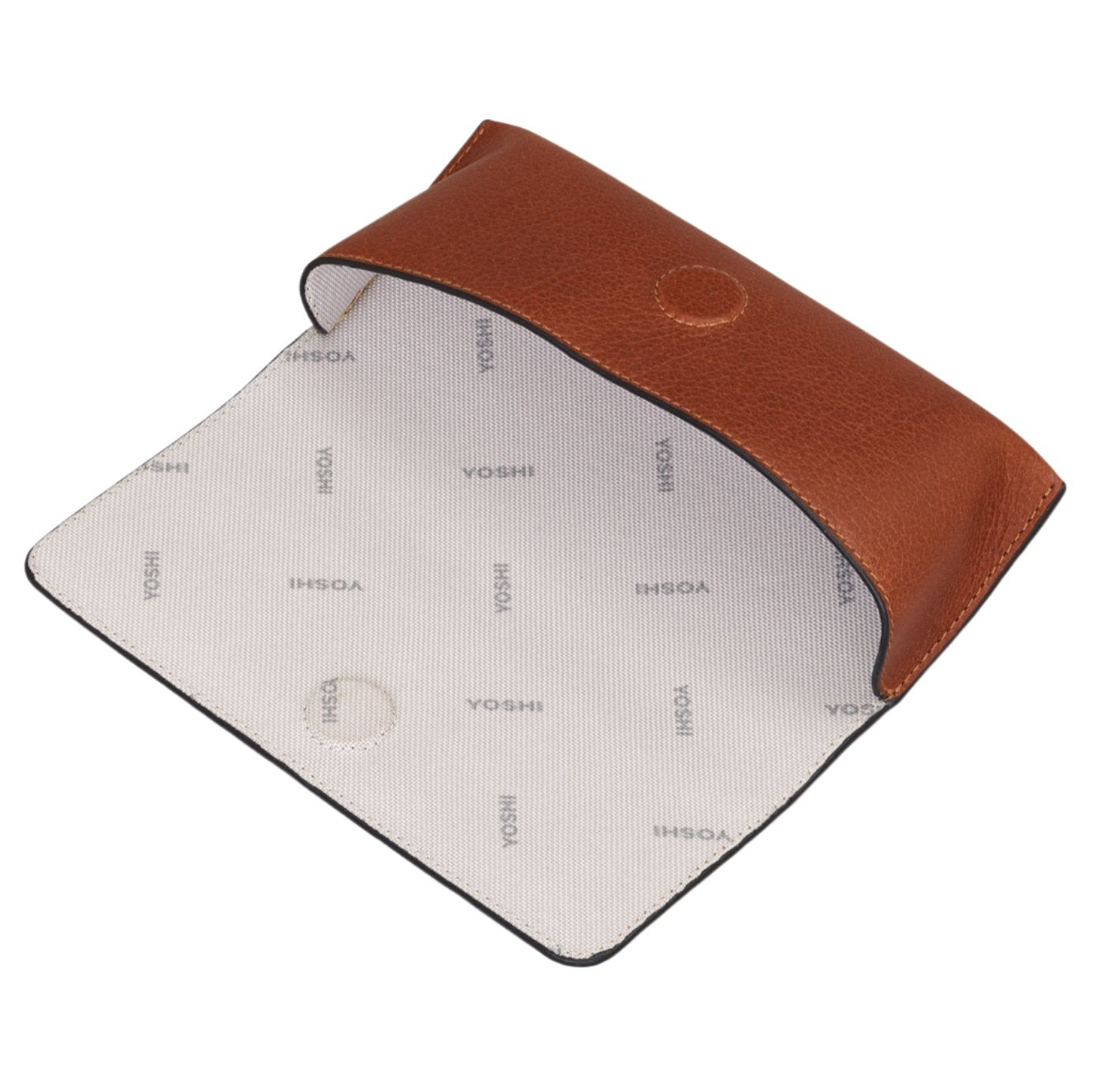 Leather Glasses Case - Bookworm Classic Brown