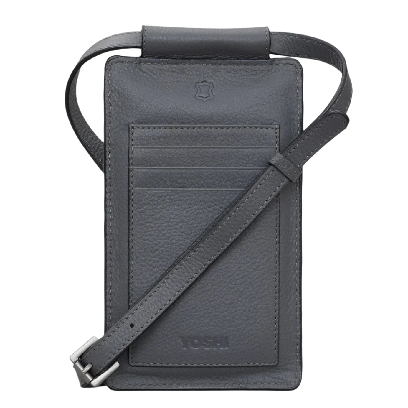 Leather Phone Case - Bronte library Grey