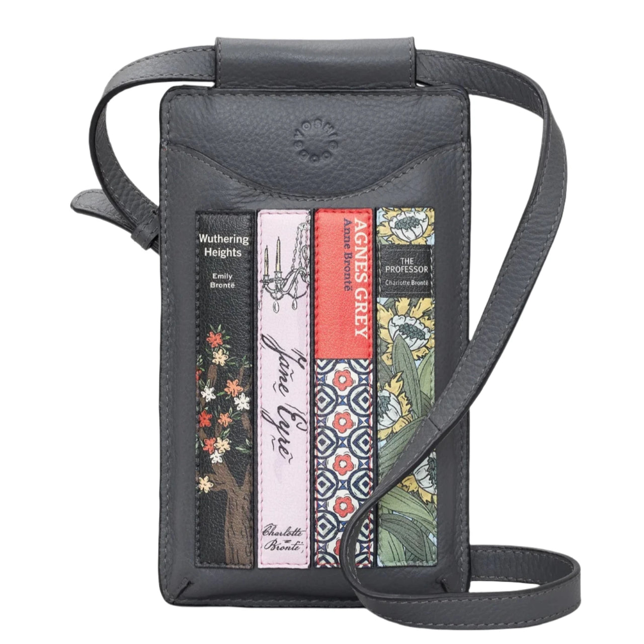 Leather Phone Case - Bronte Bookworm Grey