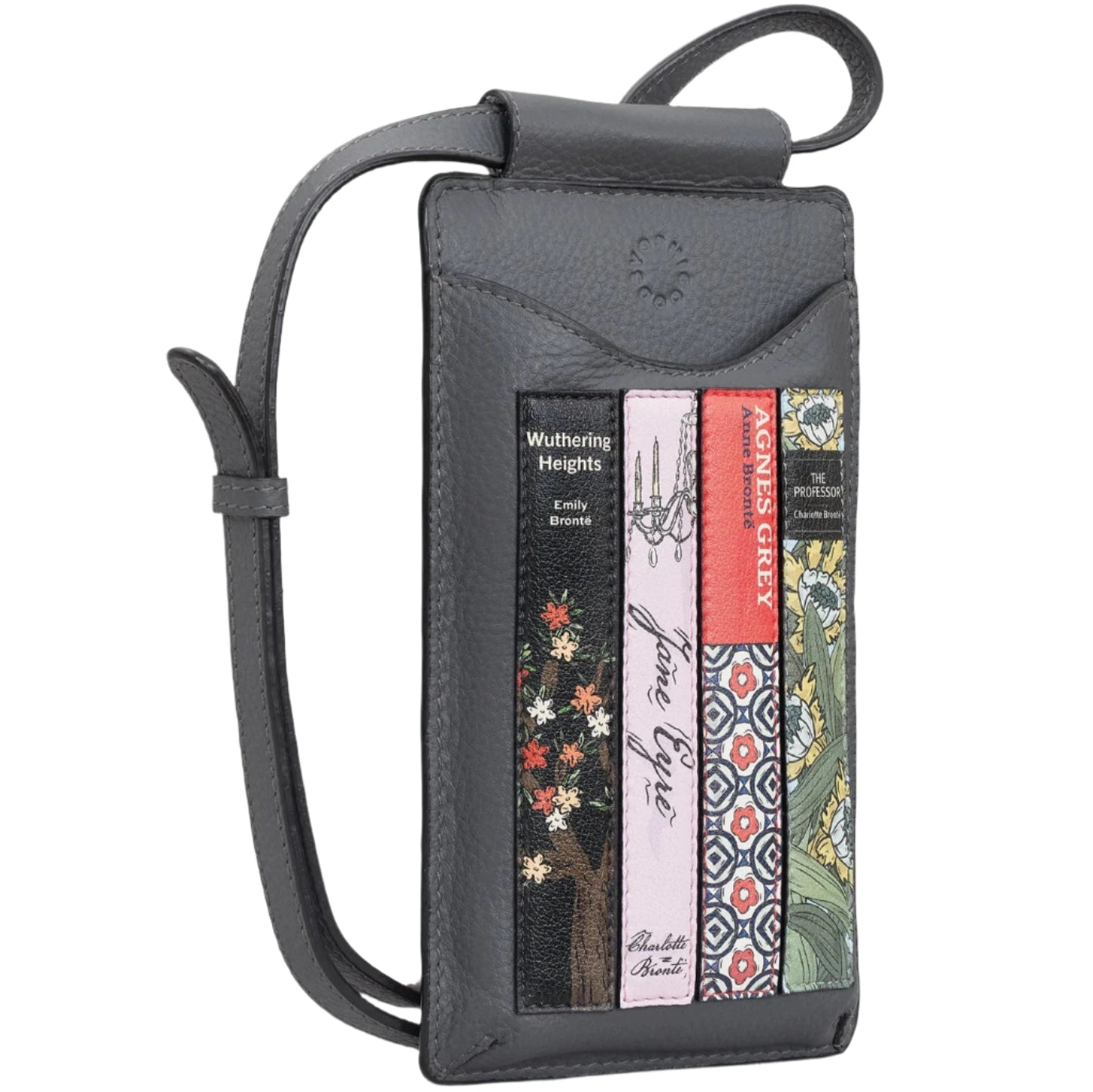 Leather Phone Case - Bronte library Grey