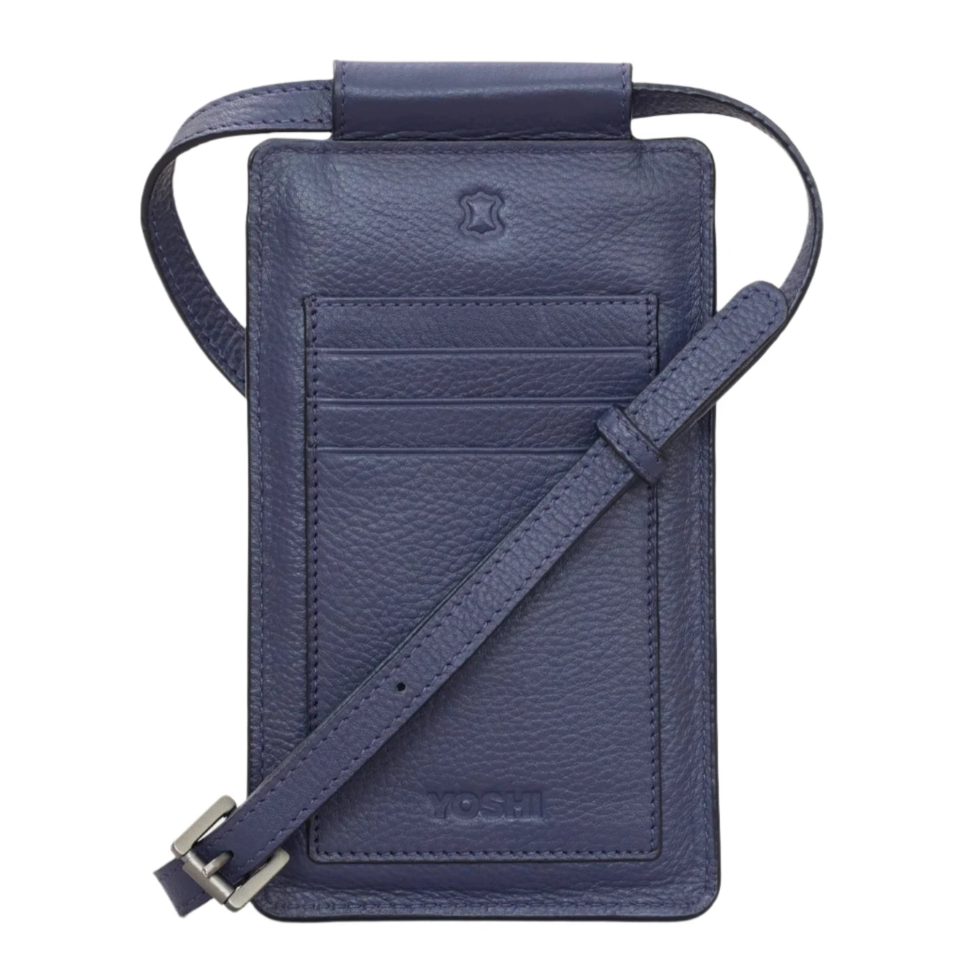 Leather Phone Case - Austen library Navy