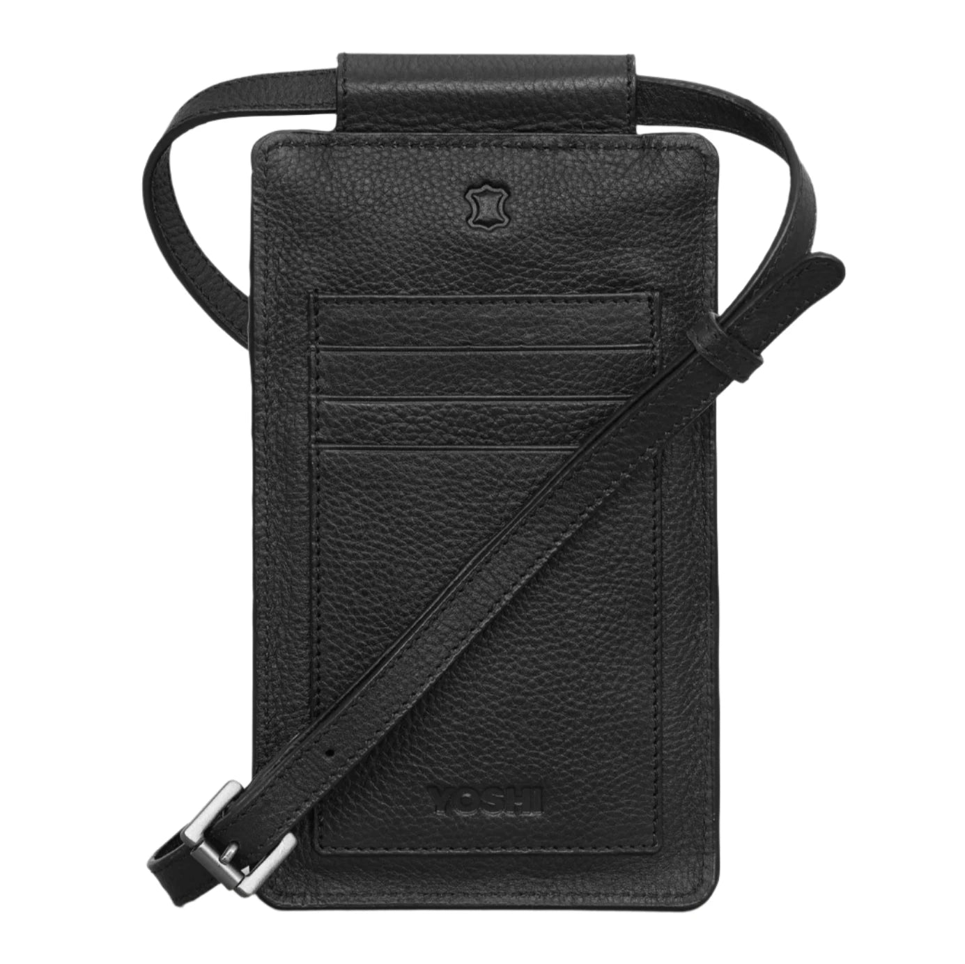 Leather Phone Case - Dickens library Black