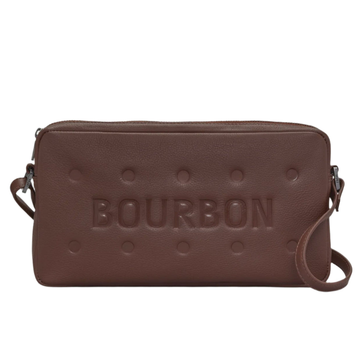Leather Cross Body Bag - Bourbon