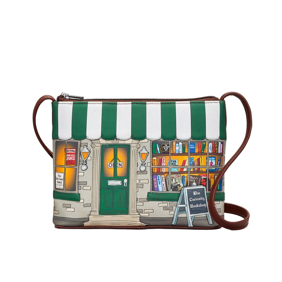 Cross Body Bag - Curiosity Bookshop Brown