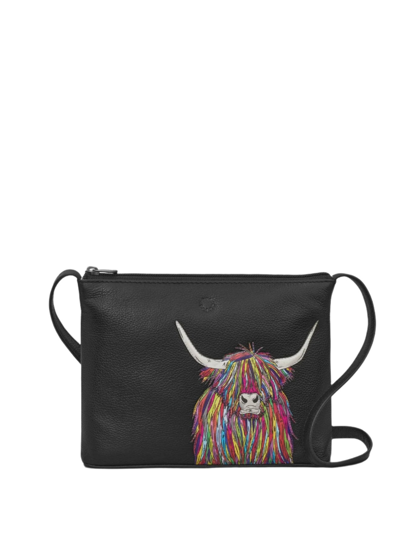 Cross Body Bag - Highland Cow Black