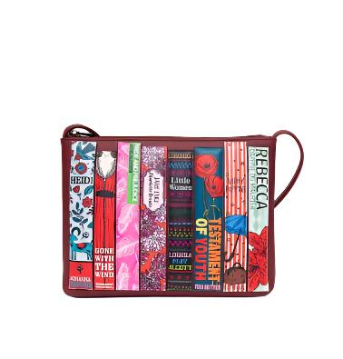 Cross Body Bag - Bookworm Cherry Red