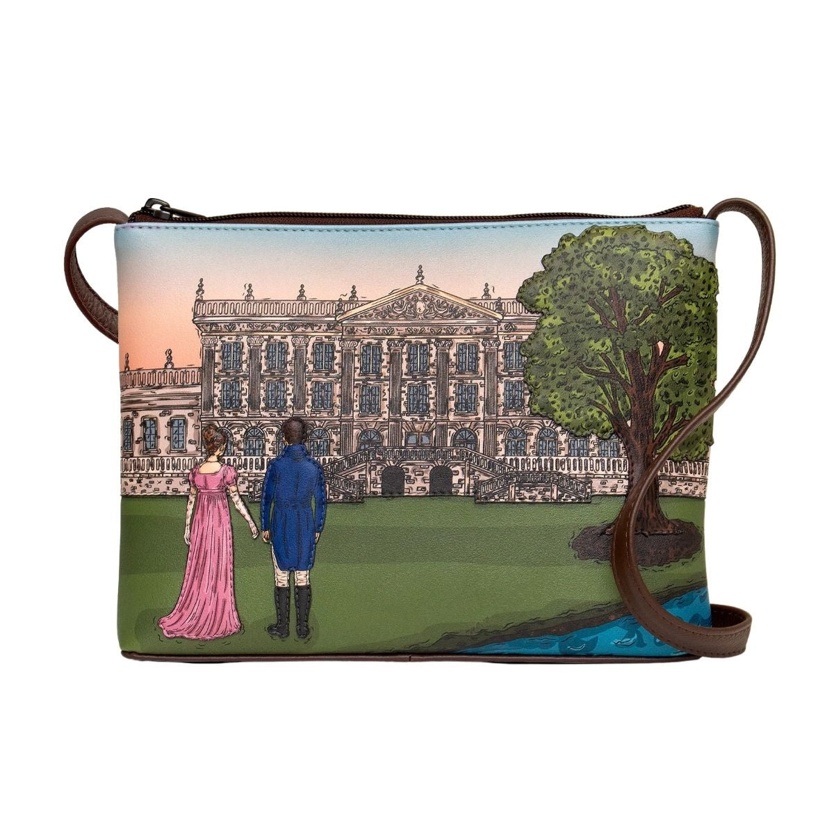 Cross Body Bag - Jane Austen Pemberley Brown