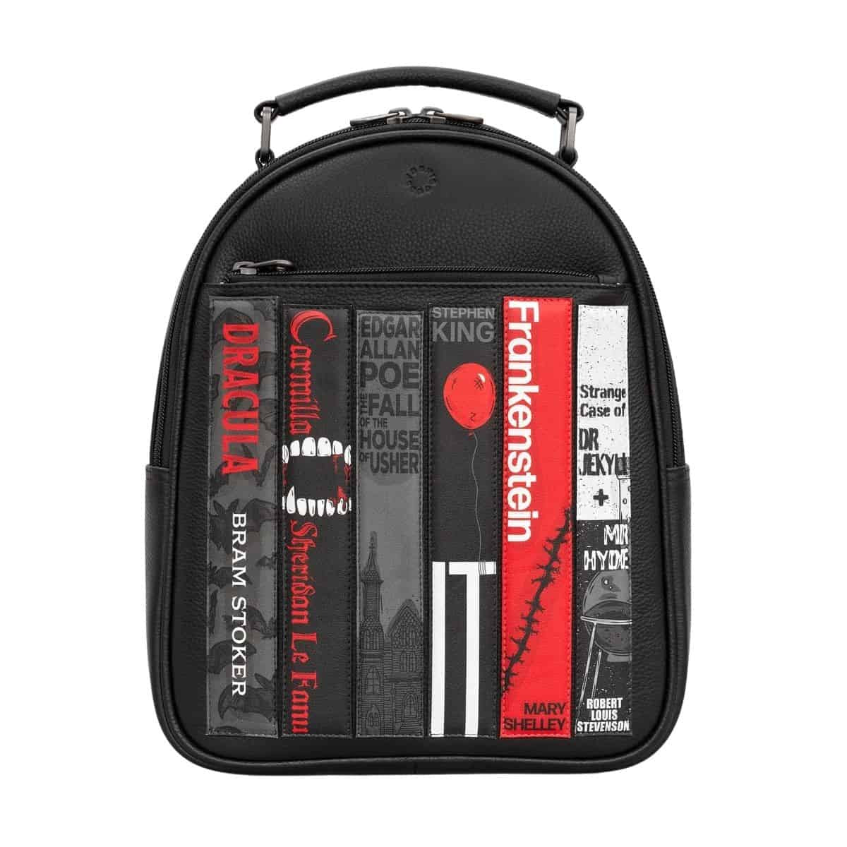 Leather Backpack - Bookworm Horror