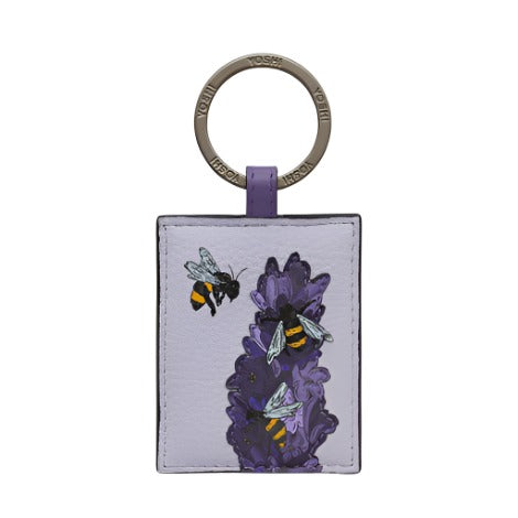Leather Keyring - Bees Love Lavender