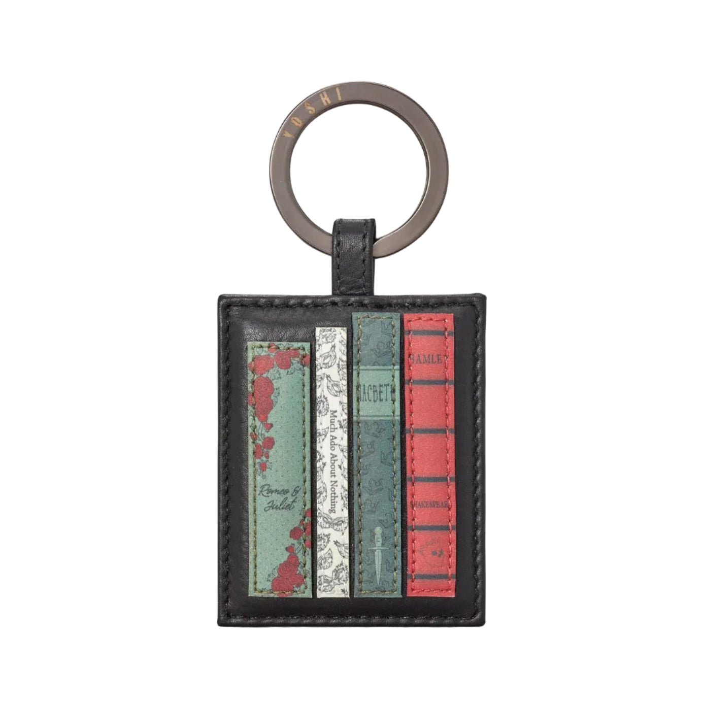 Leather Keyring - Shakespeare Bookworm