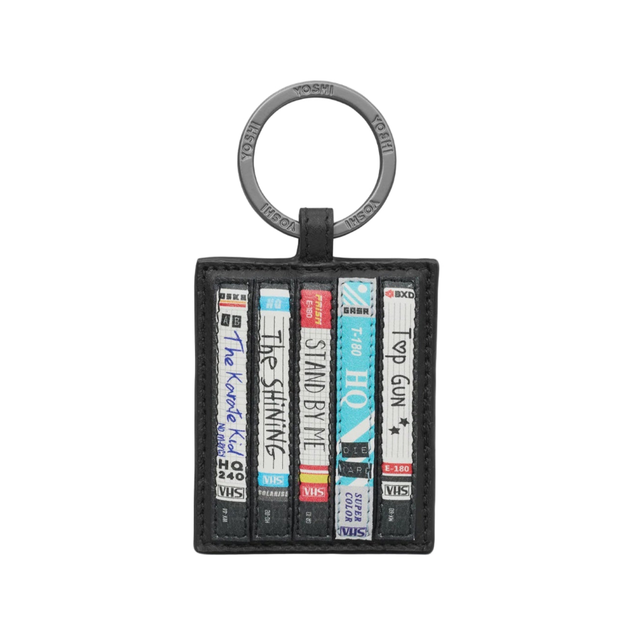Be Kind Rewind Black Leather Keyring