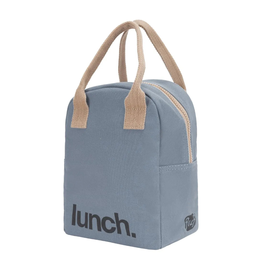 Zipper Lunch Bag - Blue