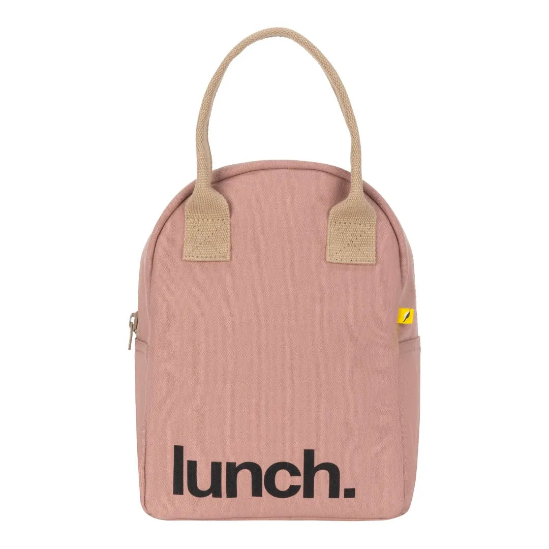 Zipper Lunch Bag - Mauve Pink
