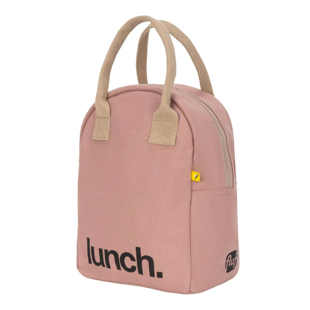 Zipper Lunch Bag - Mauve Pink