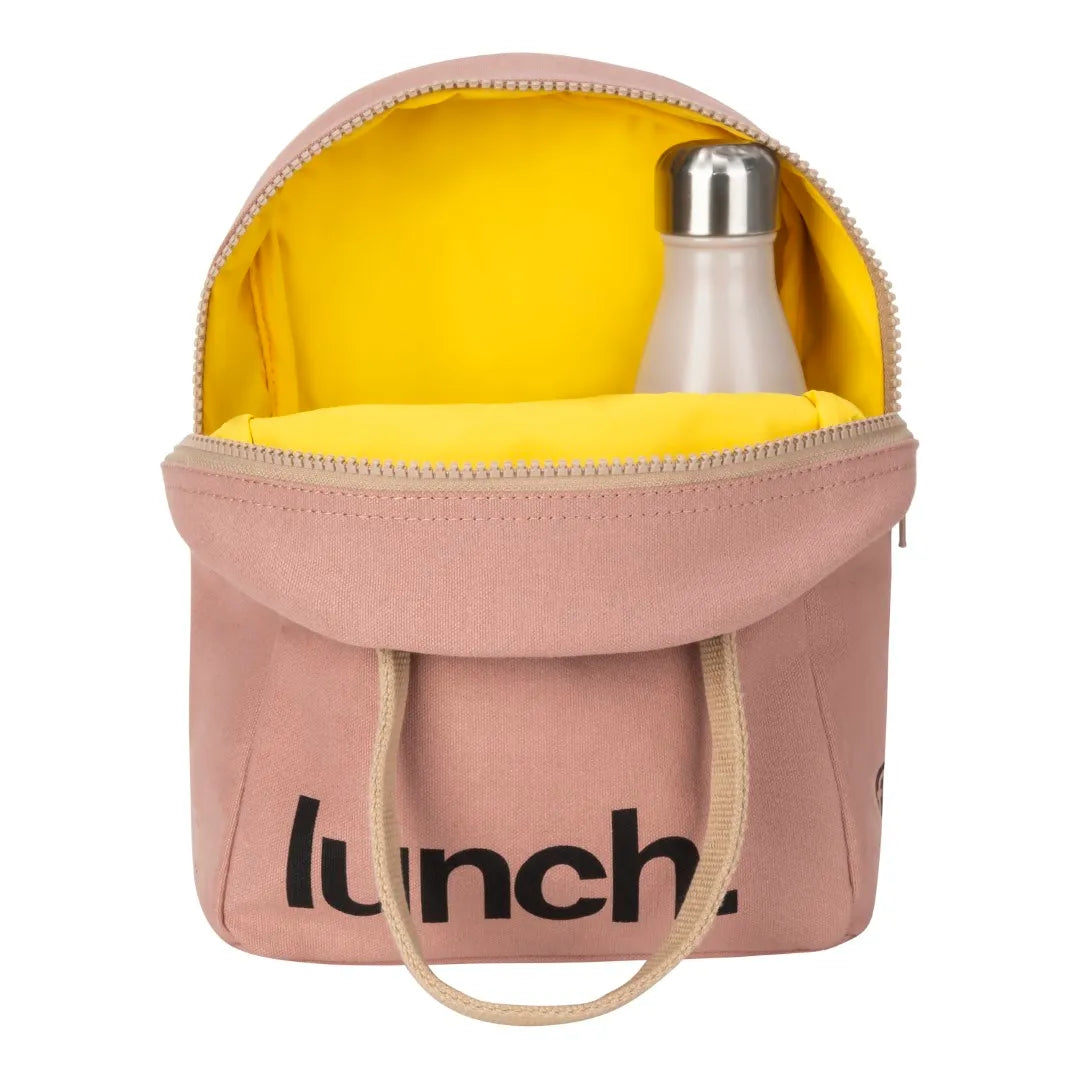 Zipper Lunch Bag - Mauve Pink