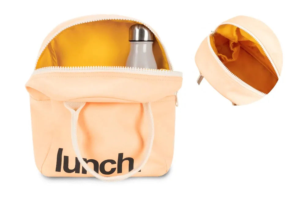 Zipper Lunch Bag - Peach
