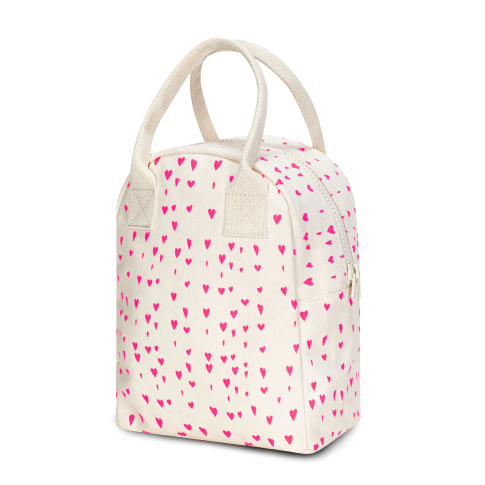 Zipper Lunch Bag - Tiny Hearts