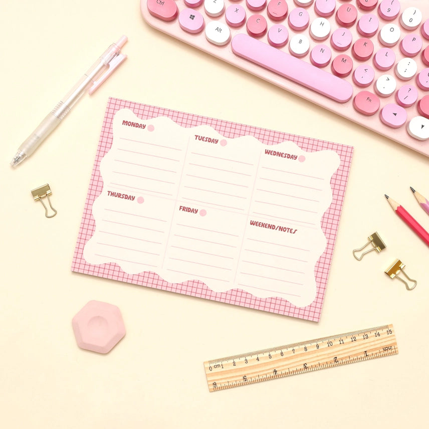 A5 Notepad - Wiggle Weekly Planner