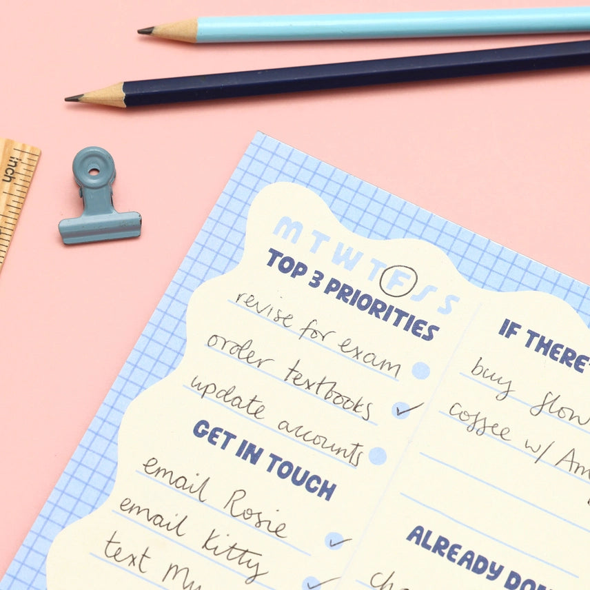 A5 Notepad - Wiggle Day Planner