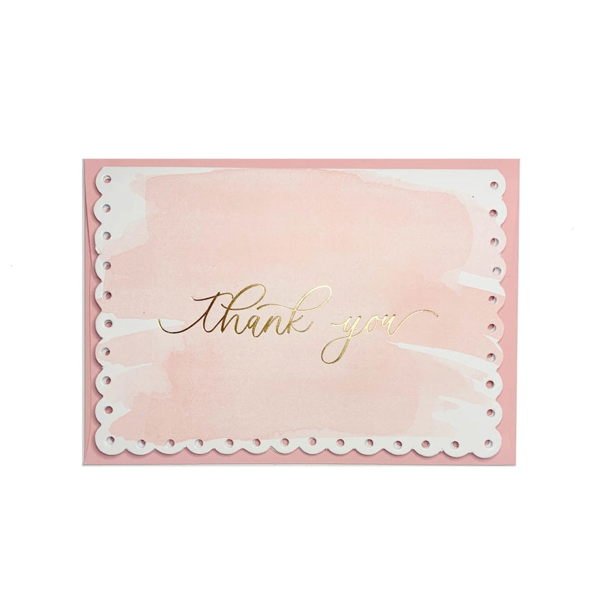 Thank You Watercolour Card