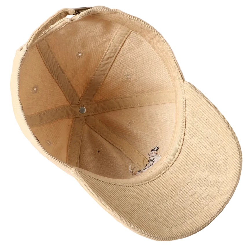 Embroidered Baseball Cap Corduroy - Beagle Dog