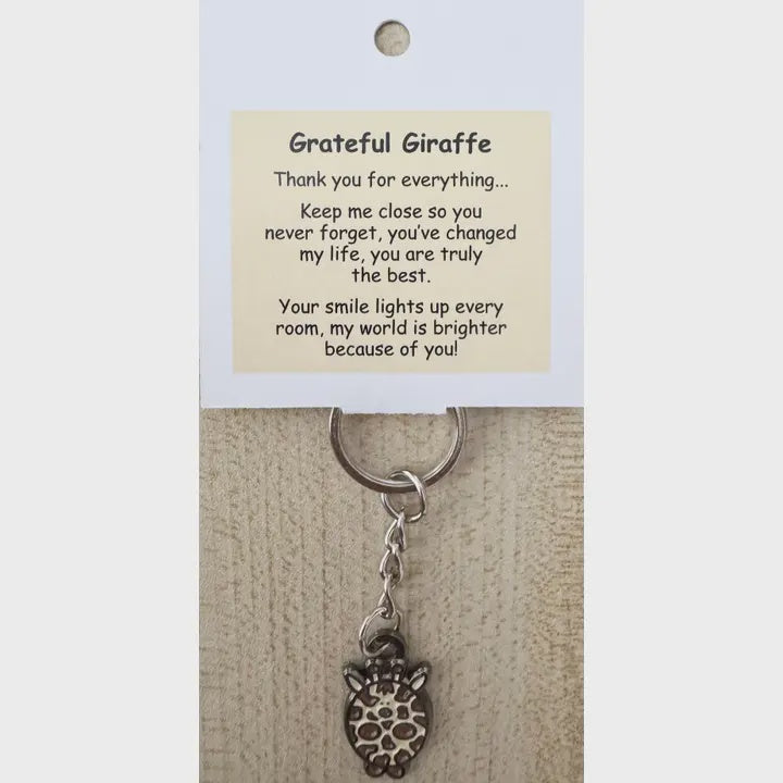 Little Joys Key Ring - Grateful Giraffe