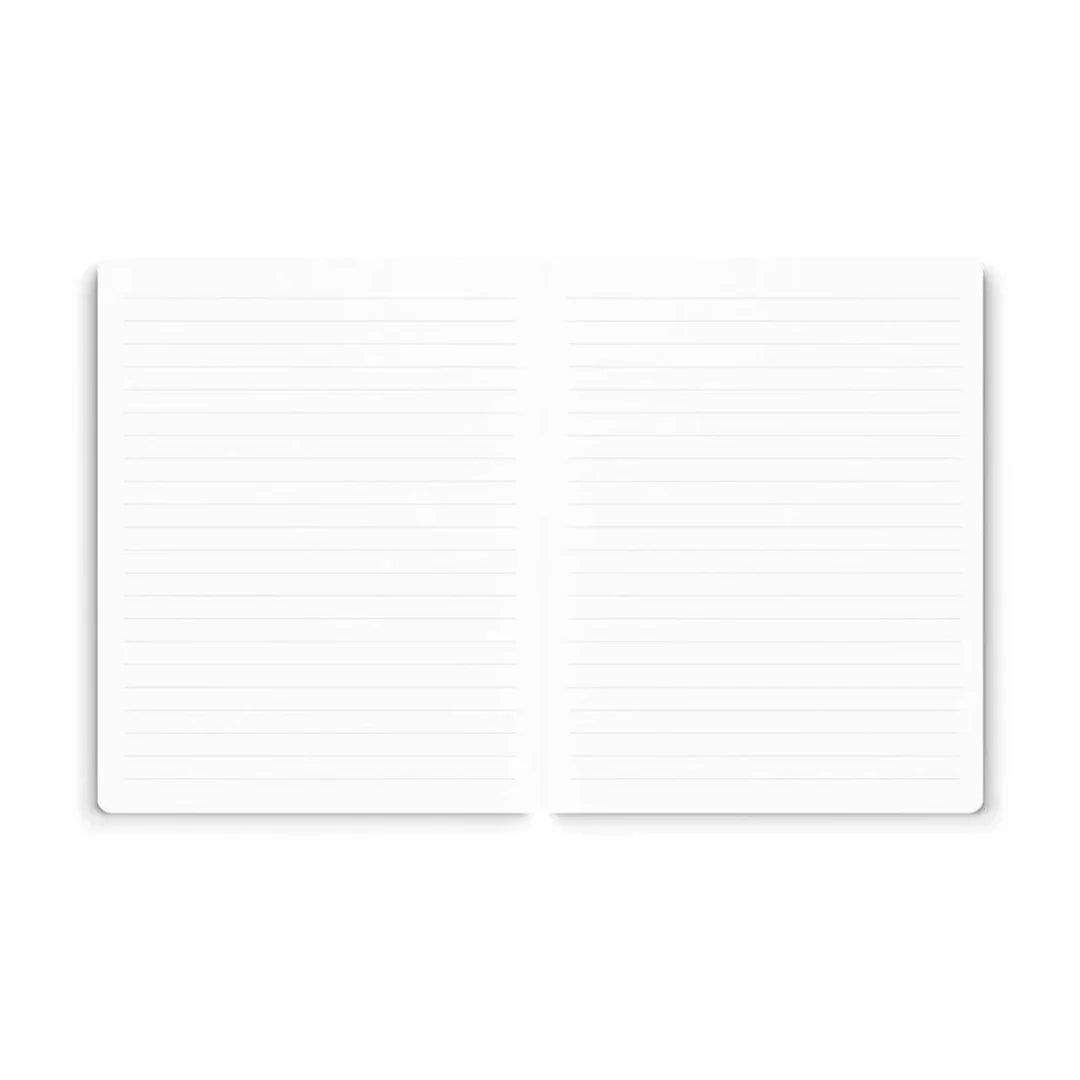 A5 Soft Cover Notebook - Neon Floral Peacock