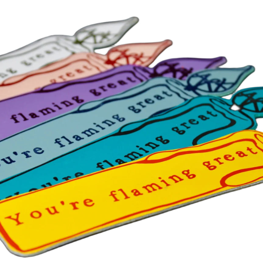 Candle Bookmark - Yellow