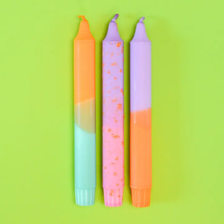 Taper Candles Set of 3 - Orange Bite