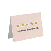 5 Star Parent Card