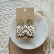 Satus Drop Earrings - Whitewash