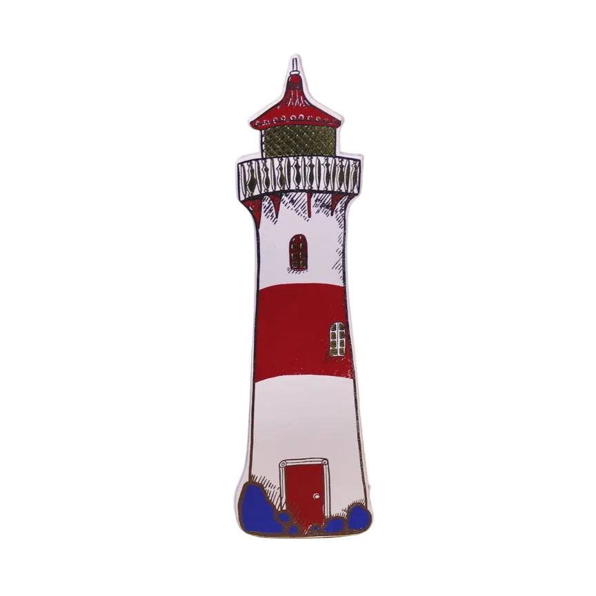 Lighthouse Bookmark - Cream
