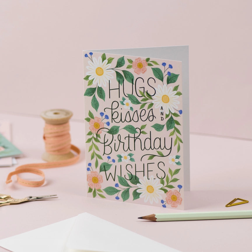 Hugs, Kisses & Birthday Wishes Card