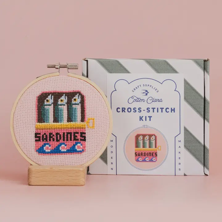 Cross-Stitch Kit - Sardines