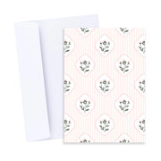 Pink Vintage Floral Pattern Card