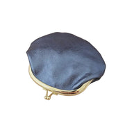 Retro Leather Clasp Purse - Navy